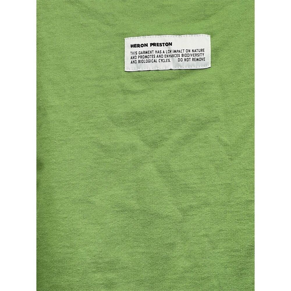 Heron Preston Men's Green Graphic Long Sleeve T-Shirt Size M - Picture 6 of 9